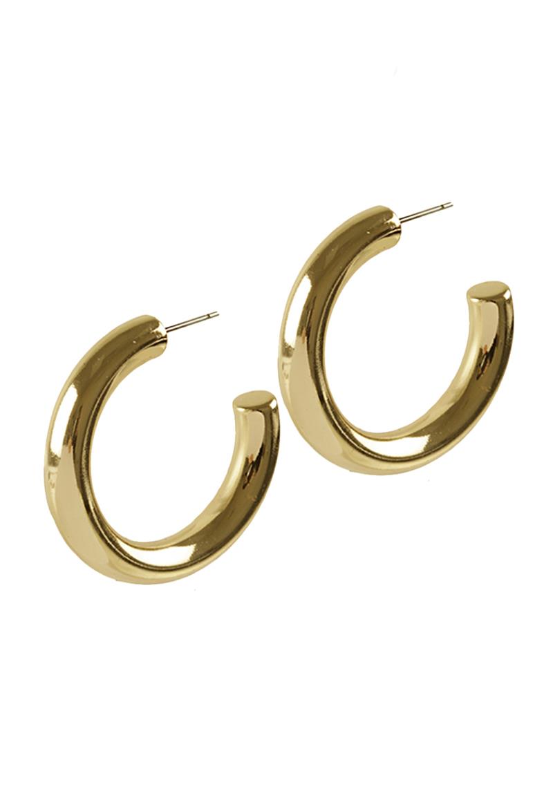 METAL TUBE HOOP EARRING