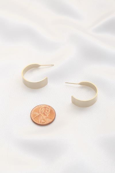 SQUARE EDGE 14K GOLD DIPPED EARRING