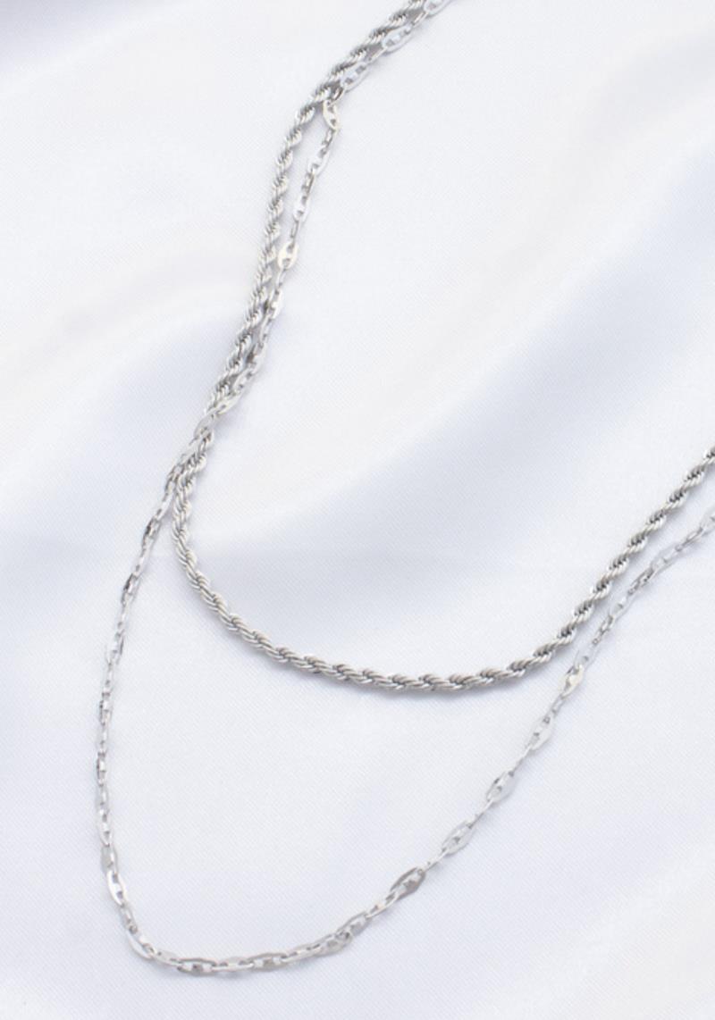 ROPE LINK LAYERED NECKLACE