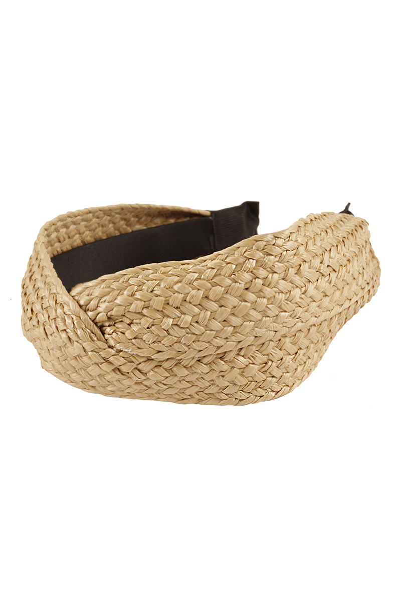 STRAW MID TWIST HEADBAND