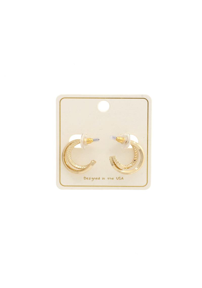 DOUBLE HOOP EARRING
