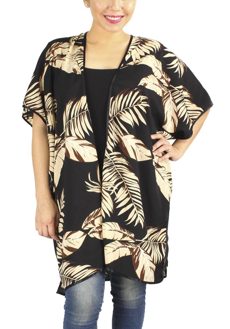 PALM TREE LEAVES KIMONO