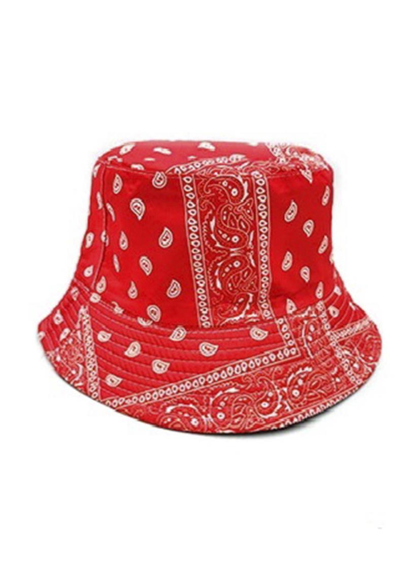 FASHION PAISLEY PRINT DOUBLE SIDED BUCKET HAT