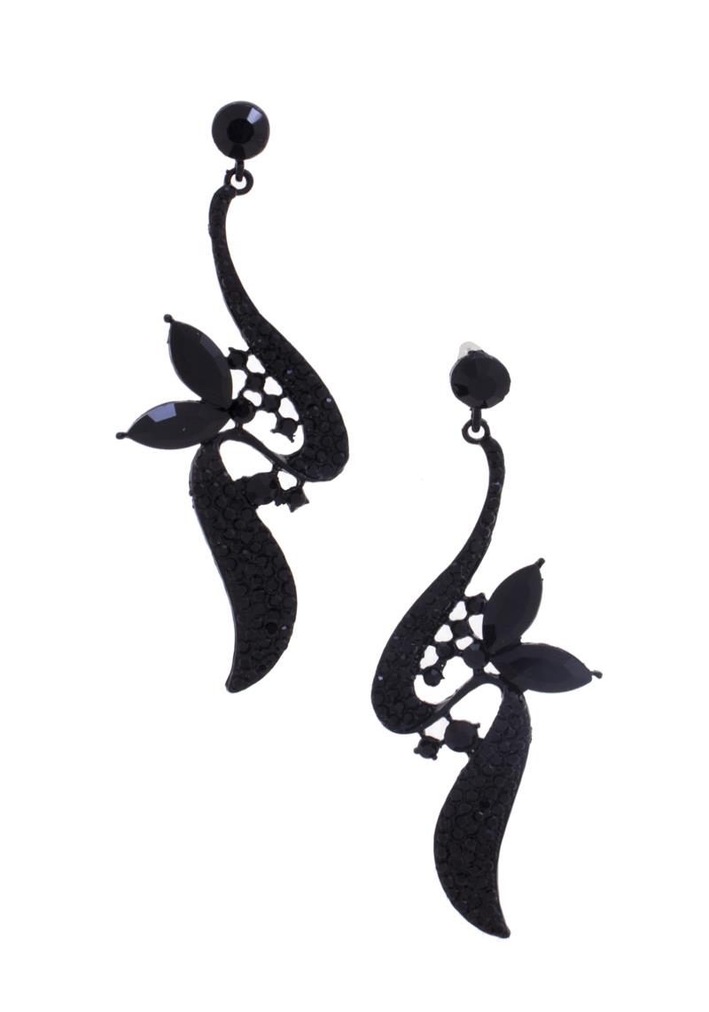 RHINESTONE DANGLE EARRING
