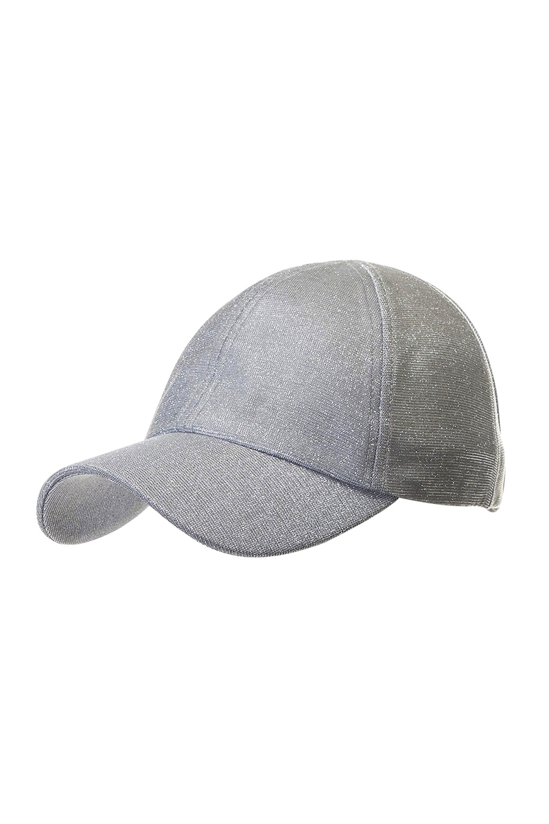 METALLIC STRETCHY PONY CAP