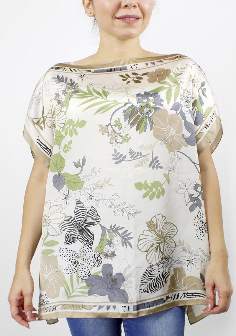 SILKY FLOWER PRINT TOP