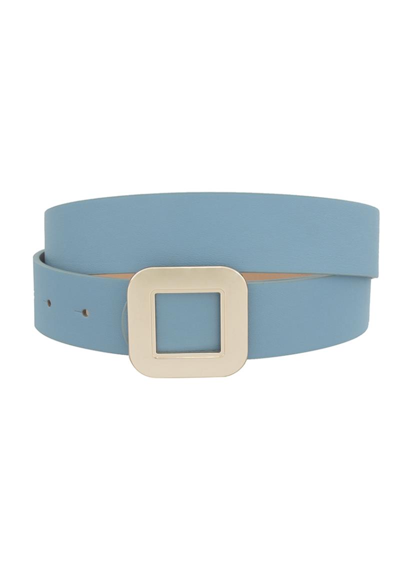 METAL SQUARE BUCKLE BELT