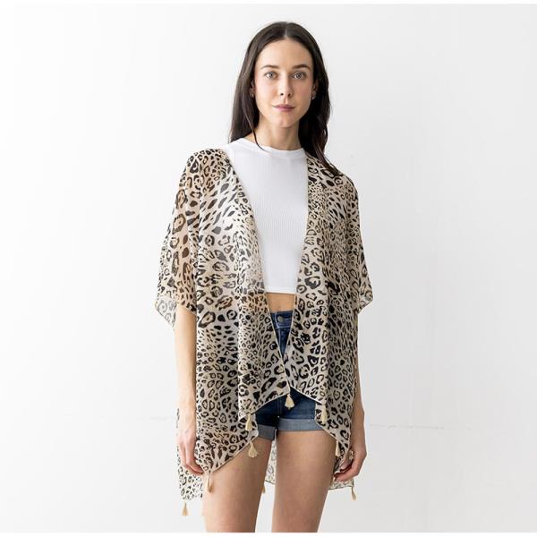 FASHION LEOPARD KIMONO