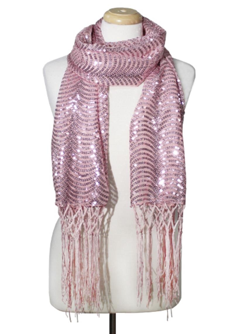 WAVED SEQUIN DECO PARTY SCARF
