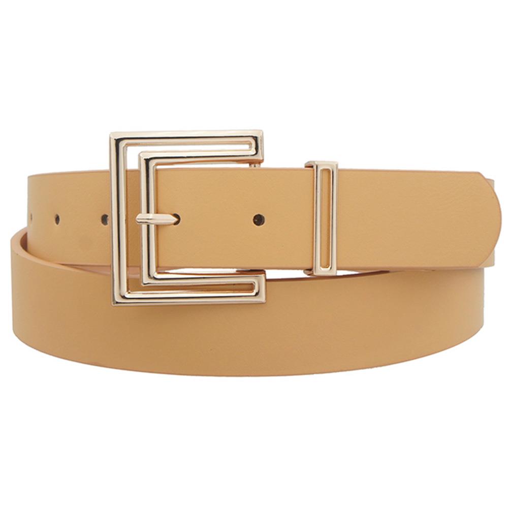 OUTLINE CUTOUT SQUARE BUCKLE BELT