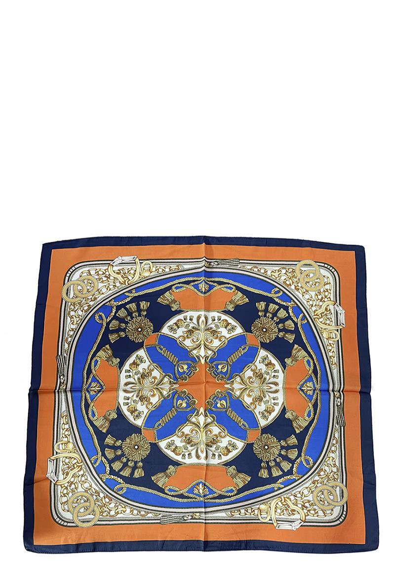 REGAL LUX BORDER PRINT SCARF