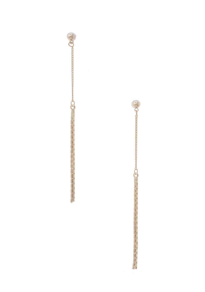 SODAJO METAL CHAIN DROP DANGLE EARRING