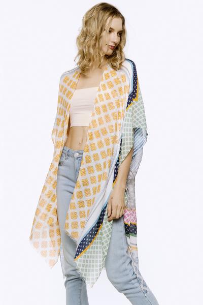 FASHION MULTI PRINTED KIMONO