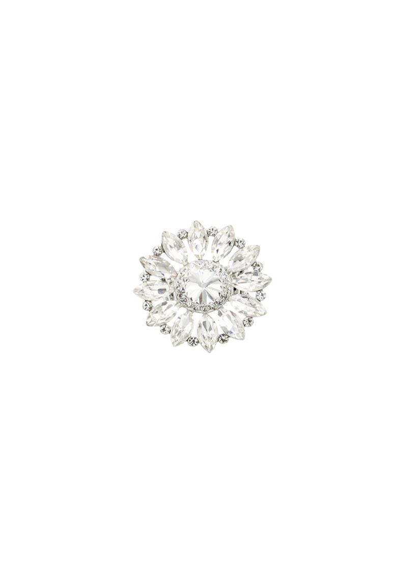 CRYSTAL COLOR STONE STRETCH RING