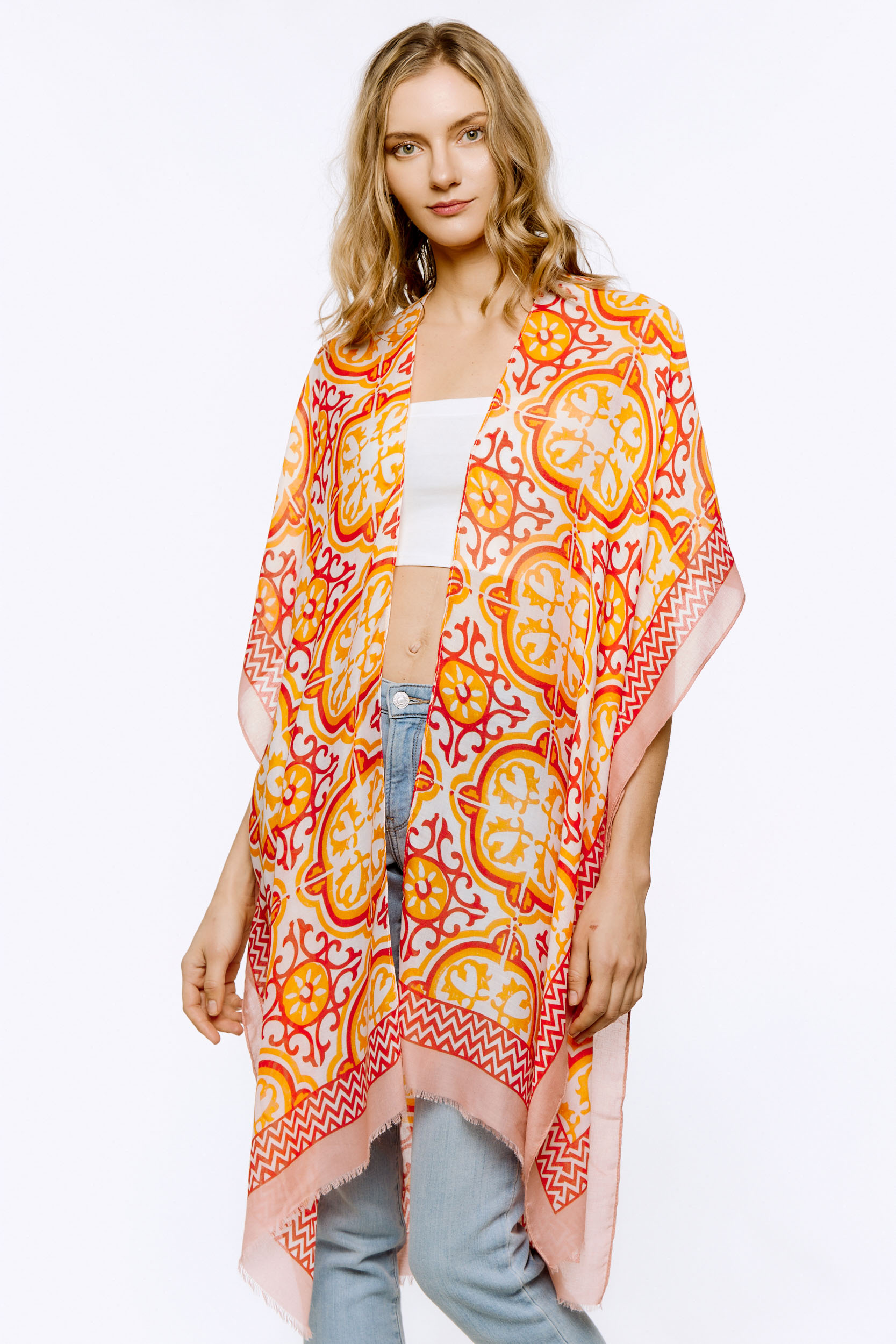 MULTI PRINTED KIMONO