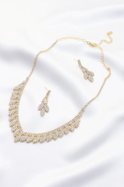 MARQUISE RHINESTONE BRIDAL NECKLACE