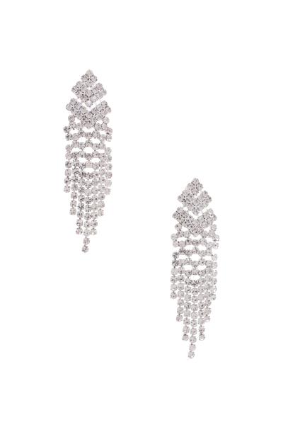 RHINESTONE DANGLE EARRING