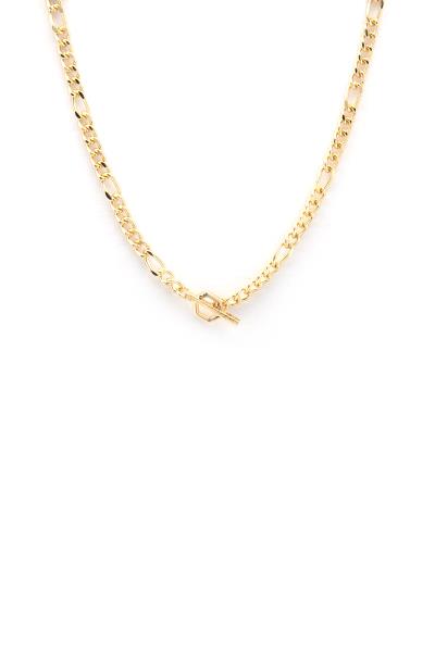 FIAGRO LINK HEXAGON TOGGLE CLASP NECKLACE