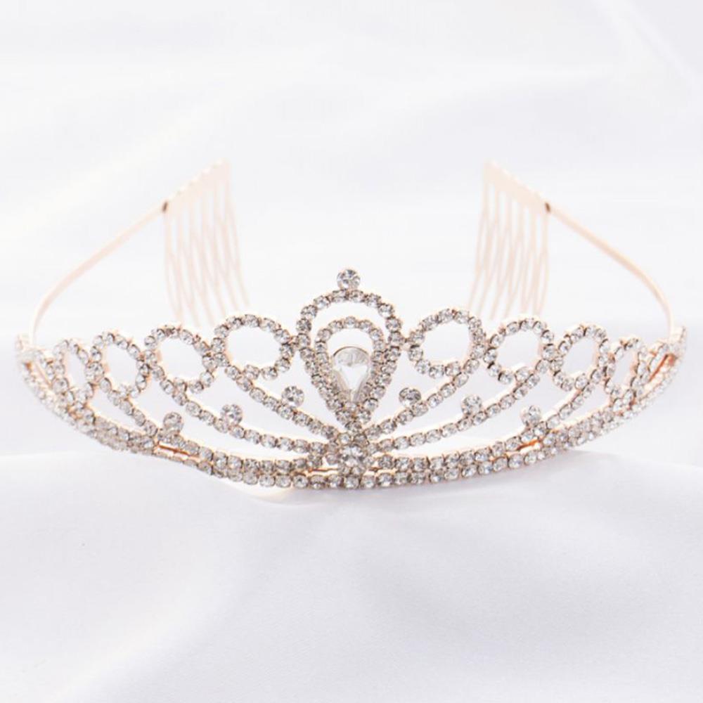 INVERT TEARDROP RHINESTONE TIARA