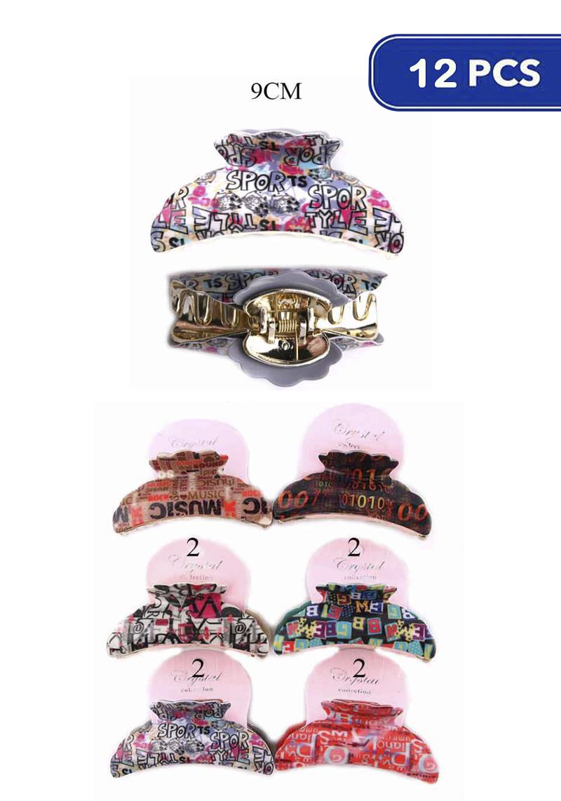 FASHION HAIR CLAW CLIP (12 UNITS)
