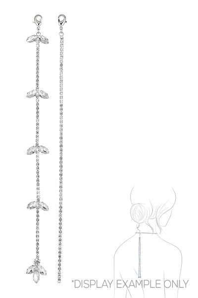 RHINESTONE 8 INCH BACKDROP LARIAT CHARM 2 PC