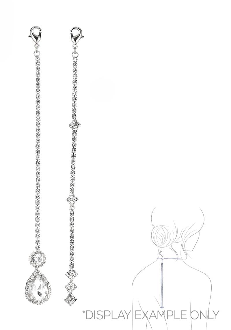 RHINESTONE 6 INCH BACKDROP CHARM 2 PC