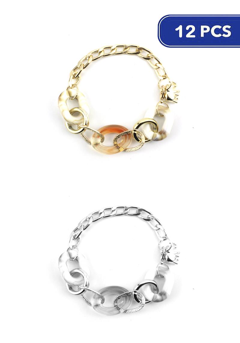 FASHION CHAIN BRACELET (12 UNITS)