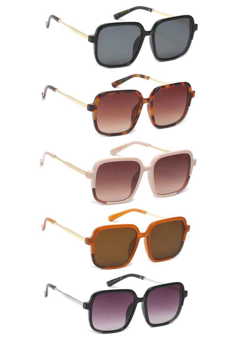 MODERN SQUARE ROUND SUNGLASSES 1DZ