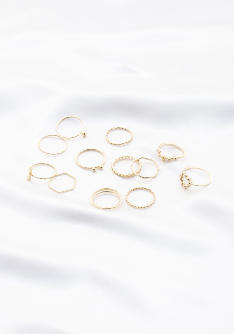 SODAJO RHINESTONE ASSORTED RING SET