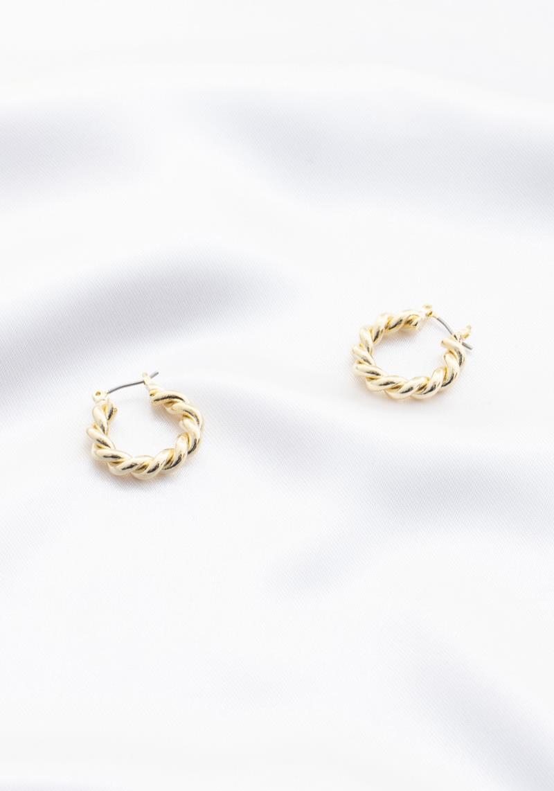 SODAJO TWISTED MINI HOOP EARRING