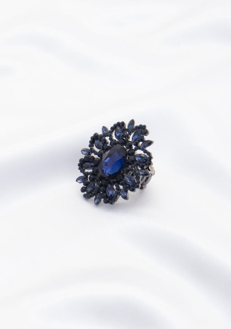 FLOWER RHINESTONE RING