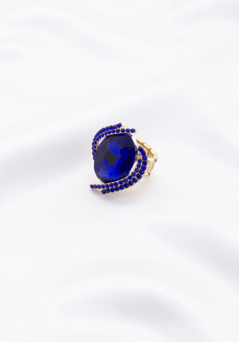 OVAL RHINESTONE RING