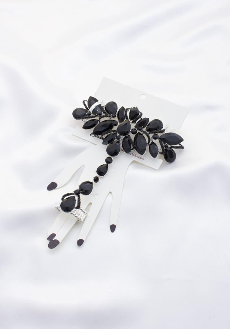 MARQUISE RHINESTONE RING BRACELET