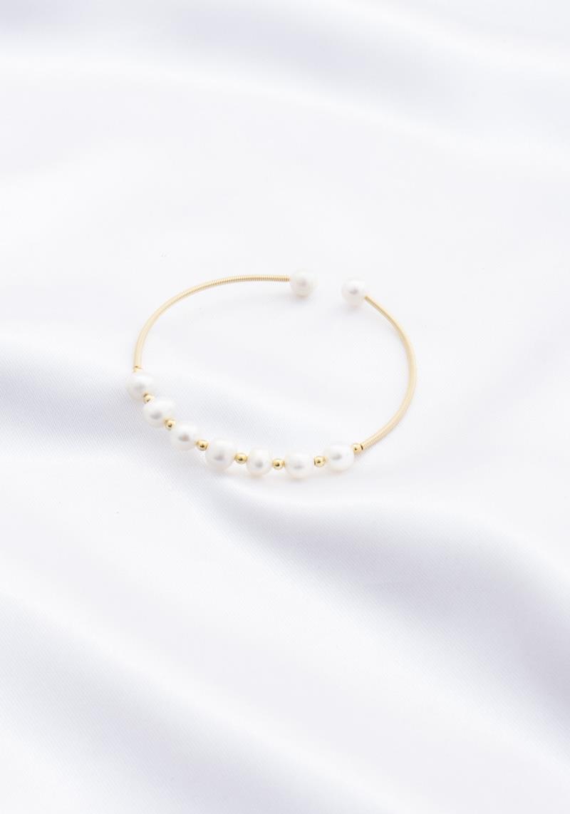PEARL BEAD CUFF BRACELET