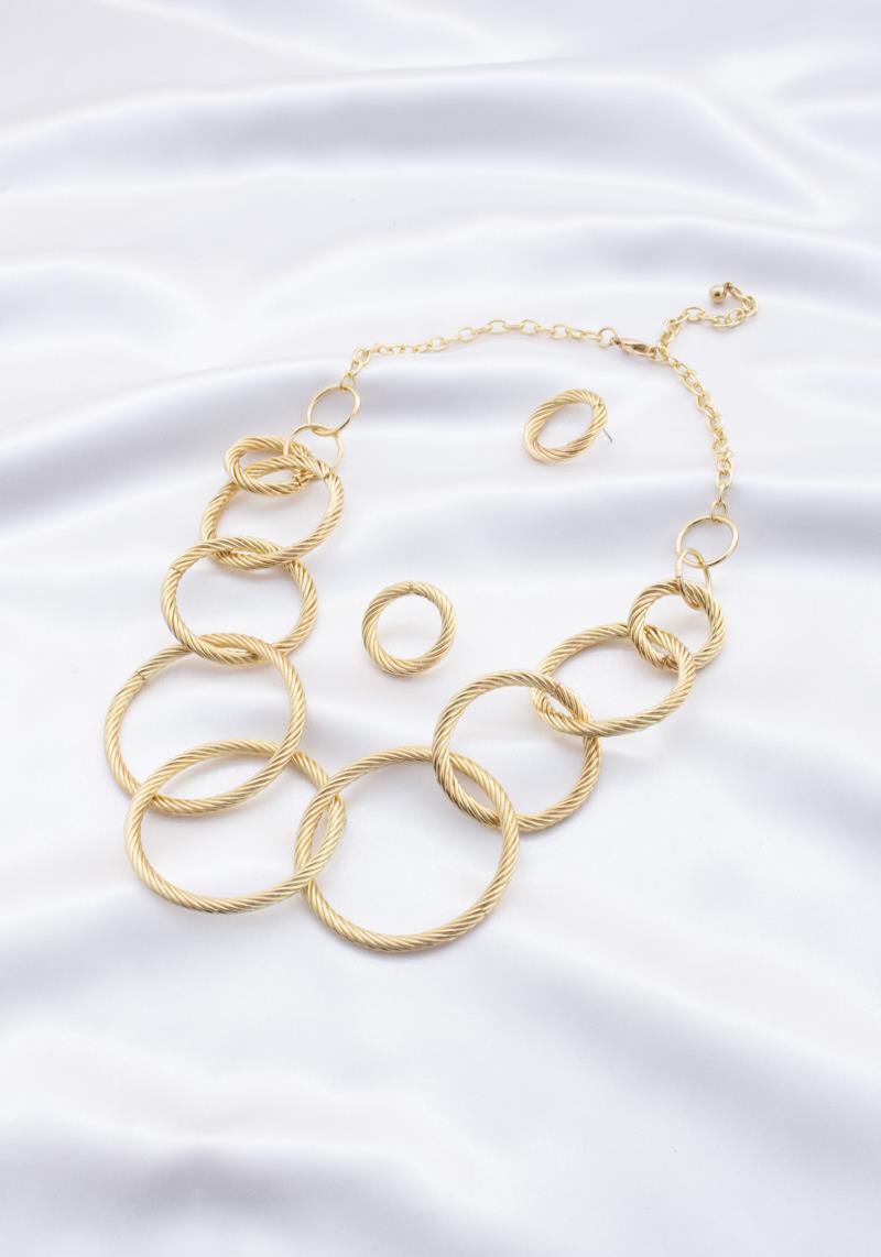 CIRCLE LINK METAL NECKLACE