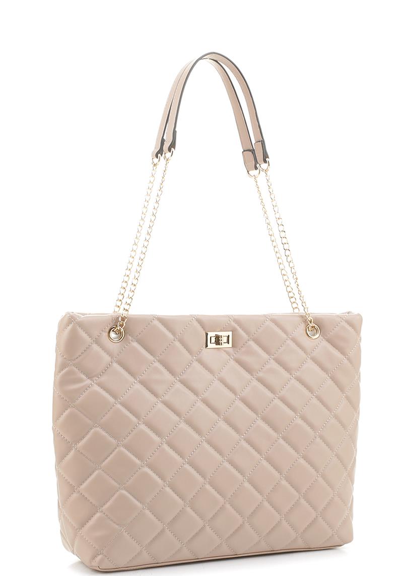 FASHION ALLOVER QUILT TOTE BAG