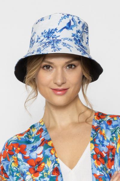 ORIENTAL FLORAL BUCKET HAT