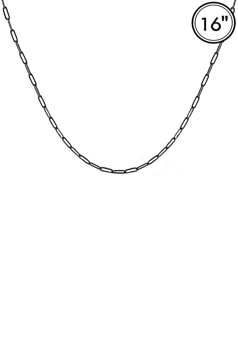 COLOR METAL CHAIN NECKLACE
