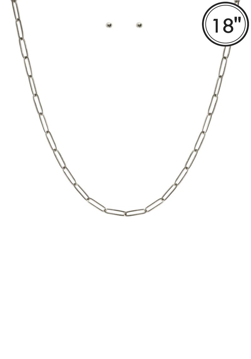METAL CHAIN NECKLACE
