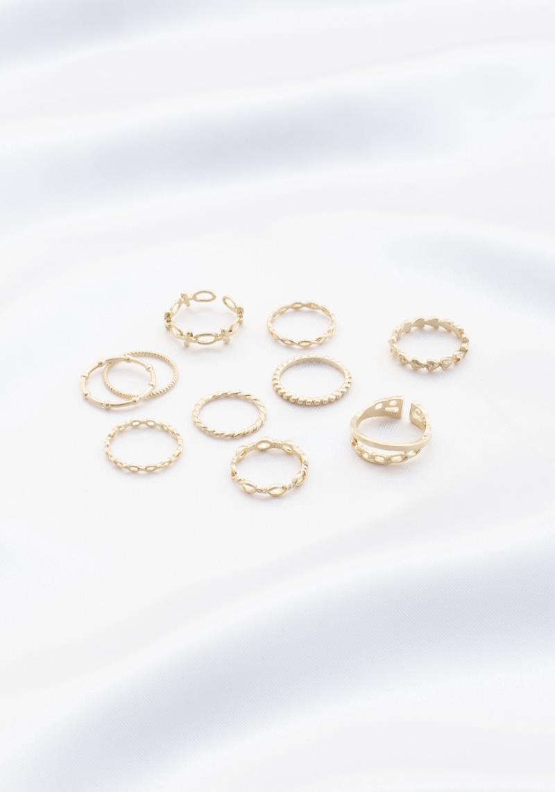 SODAJO ASSORTED METAL RING SET