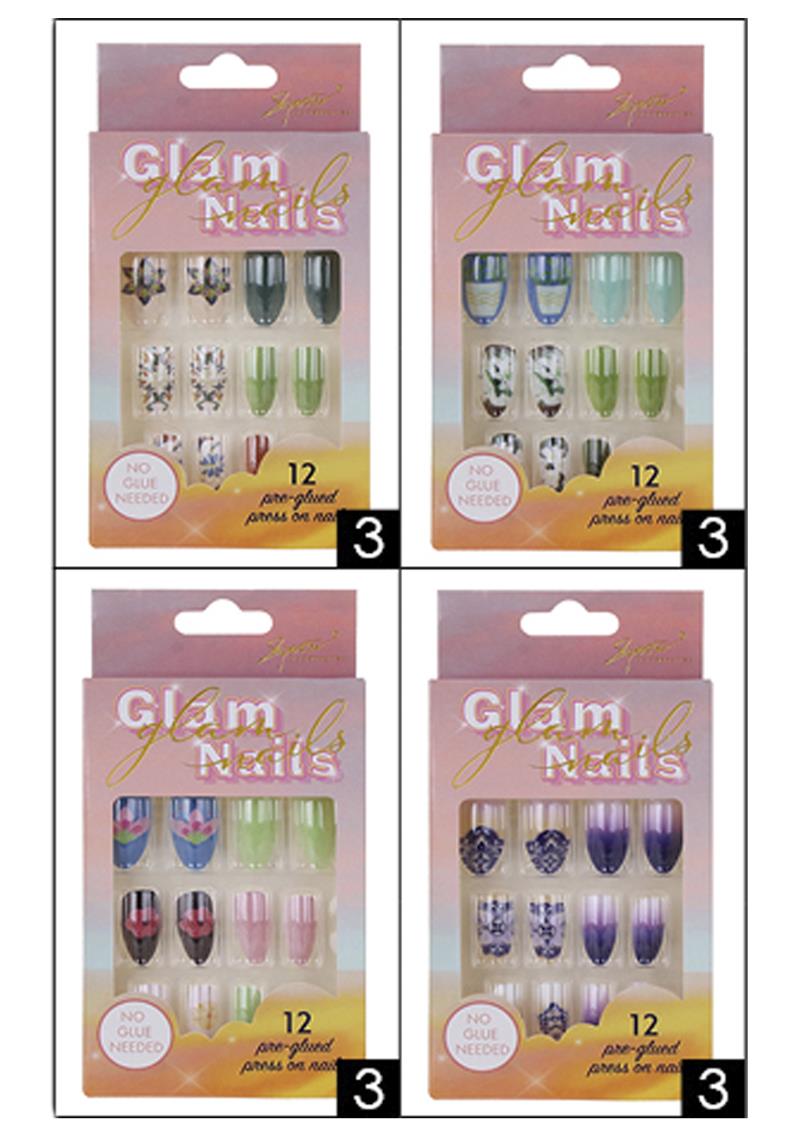 FASHION FAKE NAIL ART  (12 UNITS)