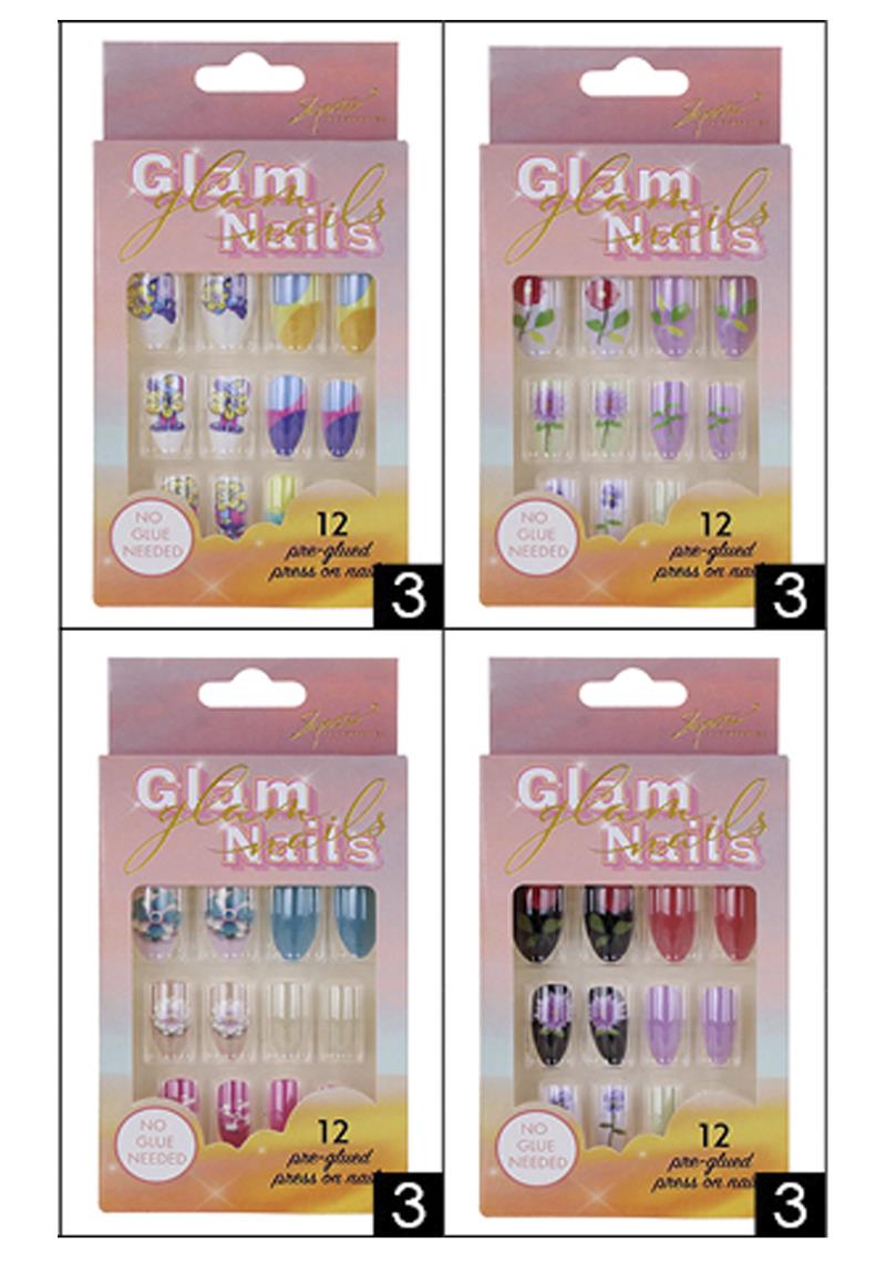 FASHION FAKE NAIL ART  (12 UNITS)