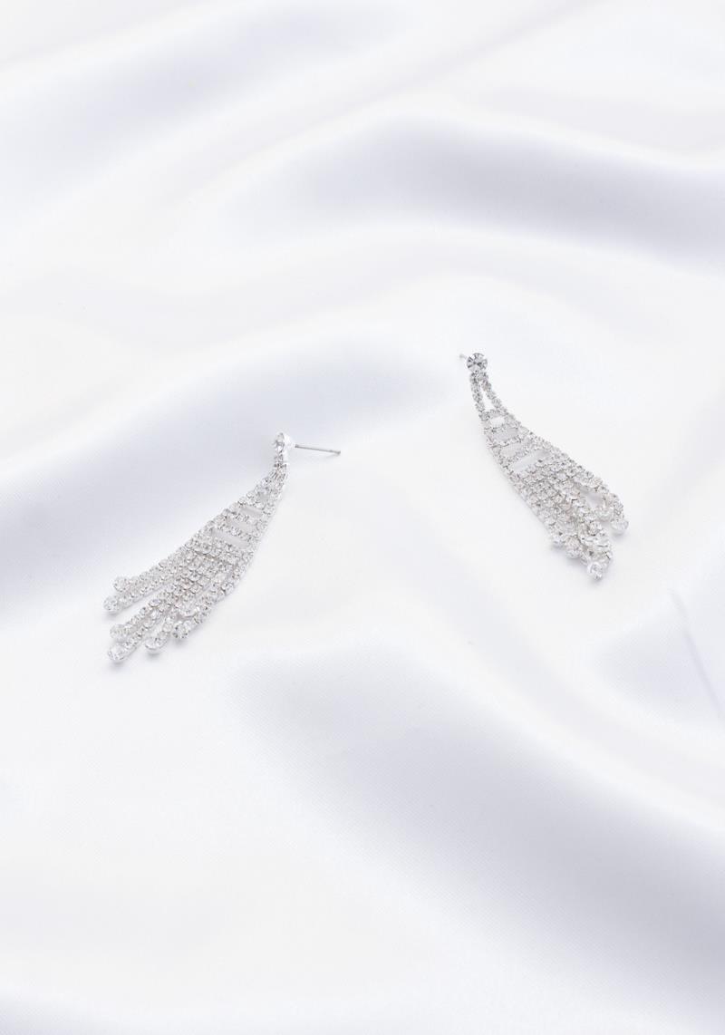 BRIDAL RHINESTONE DANGLE EARRING