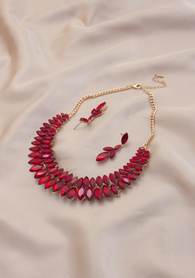MARQUISE RHINESTONE NECKLACE