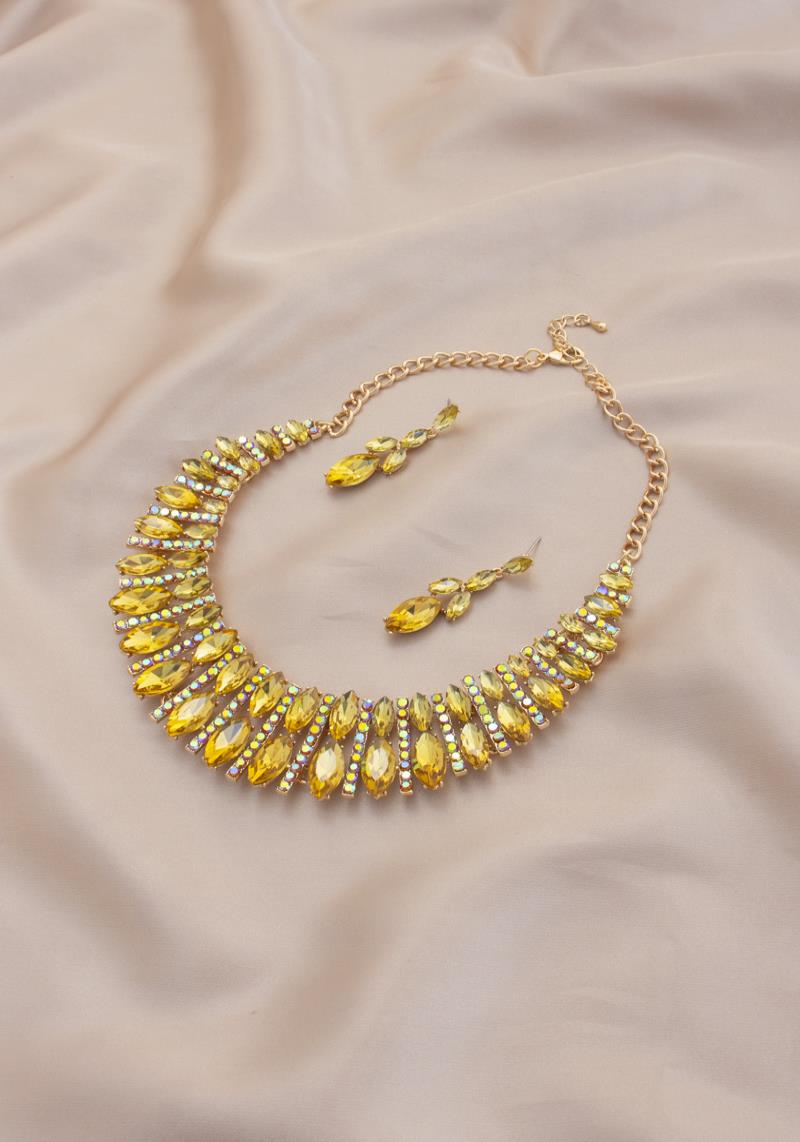 MARQUISE RHINESTONE NECKLACE