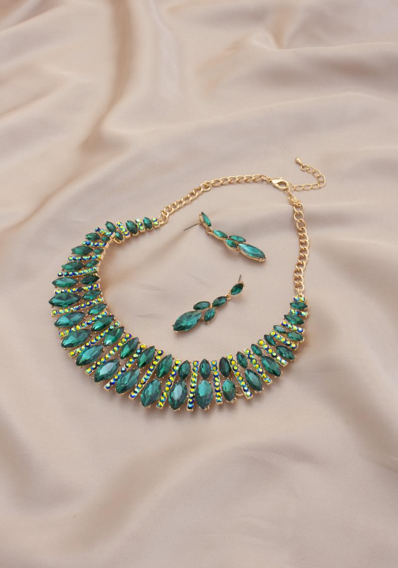 MARQUISE RHINESTONE NECKLACE