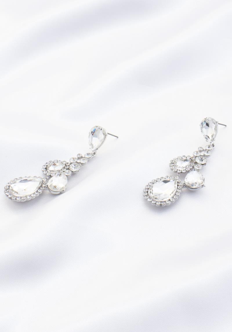 TEARDROP RHINESTONE EARRING