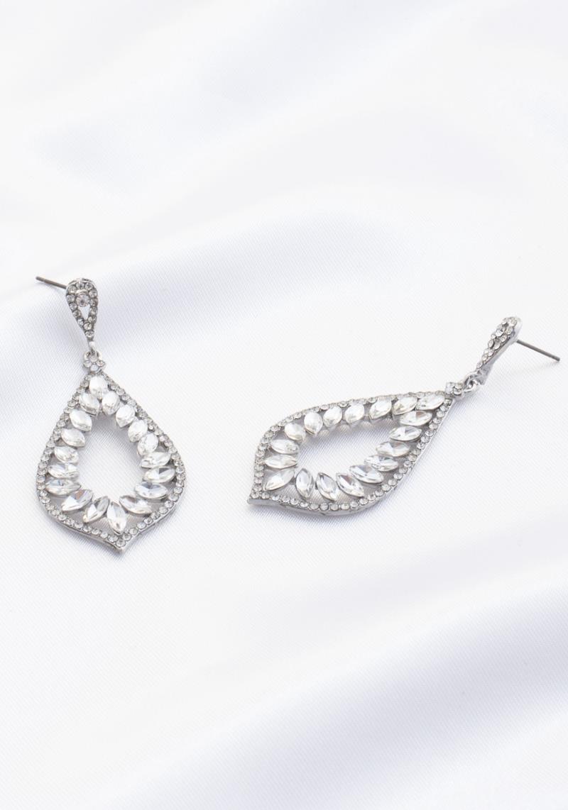 RHINESTONE DANGLE EARRING