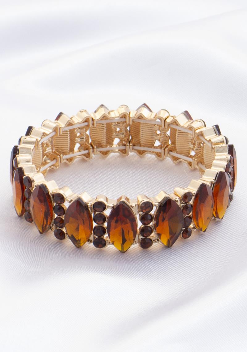 MARQUISE SHAPE RHINESTONE BRACELET
