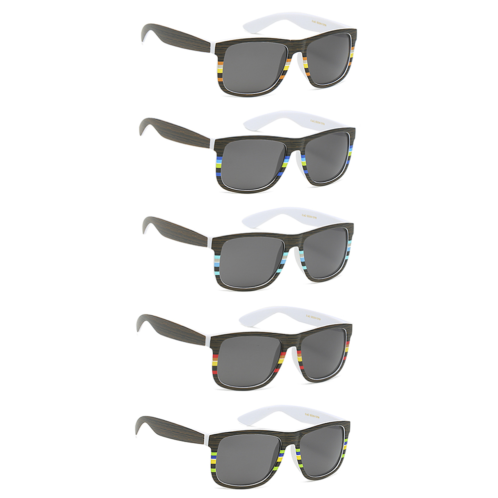 STYLISH WOOD PATTERN SUNGLASSES 1DZ
